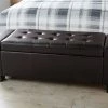 GFW Verona Faux Leather Ottoman Bench