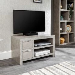 GFW Bloc 2 Drawer TV Unit GFW Furniture