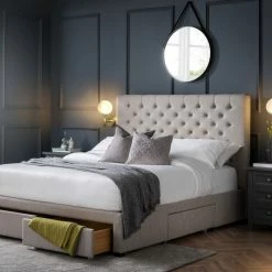 Beds Julian Bowen Wilton Deep Buttoned 4 Drawer Bed
