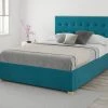 Better Bed Company Better Seren Plush Teal Double Ottoman Bed Ottoman Beds